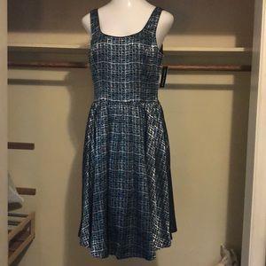 Metallic 50s Style Party Dress